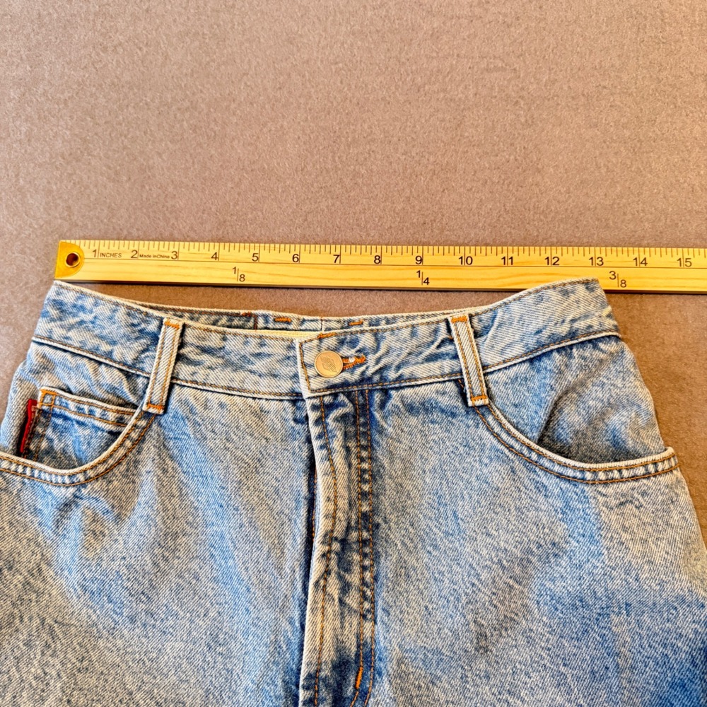 Vintage Bongo Jeans by Gene Montesano High Waist Tapered Made in USA size 9 - Picture 7 of 14